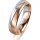 Ring 14 Karat Rot-/Weissgold 5.0 mm l&auml;ngsmatt