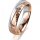 Ring 14 Karat Rot-/Weissgold 5.0 mm diamantmatt