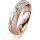 Ring 18 Karat Rot-/Weissgold 5.0 mm kreismatt 1 Brillant G vs 0,025ct