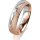 Ring 18 Karat Rot-/Weissgold 5.0 mm kreismatt 1 Brillant G vs 0,035ct