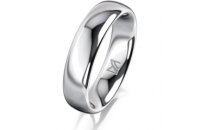 Ring 14 Karat Weissgold 5.0 mm poliert