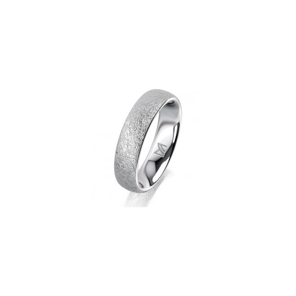 Ring 14 Karat Weissgold 5.0 mm kreismatt