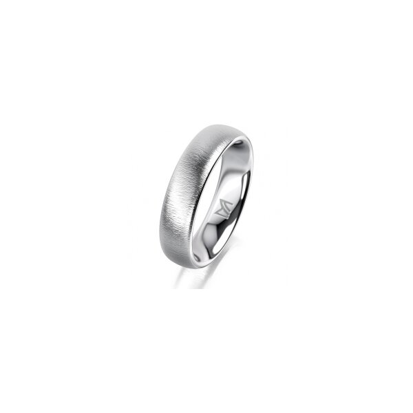 Ring 14 Karat Weissgold 5.0 mm sandmatt
