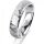 Ring 14 Karat Weissgold 5.0 mm diamantmatt