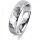 Ring 14 Karat Weissgold 5.0 mm diamantmatt 1 Brillant G vs 0,035ct