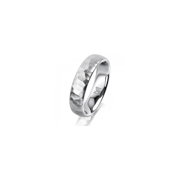 Ring 18 Karat Weissgold 5.0 mm diamantmatt