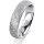 Ring 18 Karat Weissgold 5.0 mm kristallmatt 1 Brillant G vs 0,035ct