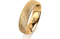 Ring 14 Karat Gelbgold 5.5 mm kristallmatt