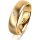 Ring 18 Karat Gelbgold 5.5 mm längsmatt 1 Brillant G vs 0,025ct