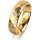 Ring 18 Karat Gelbgold 5.5 mm diamantmatt 1 Brillant G vs 0,025ct