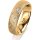 Ring 18 Karat Gelbgold 5.5 mm kristallmatt 3 Brillanten G vs Gesamt 0,050ct