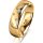 Ring 18 Karat Gelbgold 5.5 mm poliert 5 Brillanten G vs Gesamt 0,065ct