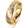 Ring 18 Karat Gelbgold 5.5 mm l&auml;ngsmatt 5 Brillanten G vs Gesamt 0,065ct