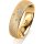 Ring 18 Karat Gelbgold 5.5 mm kreismatt 5 Brillanten G vs Gesamt 0,065ct
