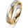 Ring 14 Karat Gelb-/Weissgold 5.5 mm sandmatt