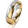 Ring 14 Karat Gelb-/Weissgold 5.5 mm poliert 1 Brillant G vs 0,035ct
