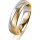 Ring 18 Karat Gelb-/Weissgold 5.5 mm sandmatt