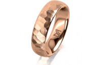 Ring 14 Karat Rotgold 5.5 mm diamantmatt