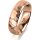 Ring 14 Karat Rotgold 5.5 mm diamantmatt