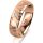 Ring 14 Karat Rotgold 5.5 mm diamantmatt 1 Brillant G vs 0,035ct