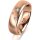 Ring 14 Karat Rotgold 5.5 mm l&auml;ngsmatt 3 Brillanten G vs Gesamt 0,050ct