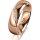 Ring 14 Karat Rotgold 5.5 mm poliert 5 Brillanten G vs Gesamt 0,045ct
