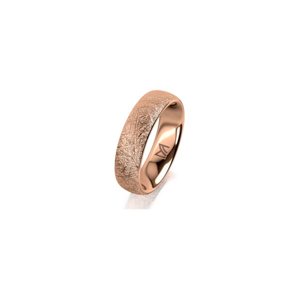 Ring 18 Karat Rotgold 5.5 mm kristallmatt
