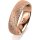 Ring 18 Karat Rotgold 5.5 mm kristallmatt
