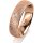 Ring 18 Karat Rotgold 5.5 mm kristallmatt 1 Brillant G vs 0,025ct