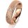 Ring 18 Karat Rotgold 5.5 mm kristallmatt 1 Brillant G vs 0,035ct