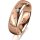 Ring 18 Karat Rotgold 5.5 mm poliert 5 Brillanten G vs Gesamt 0,065ct