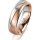Ring 14 Karat Rot-/Weissgold 5.5 mm sandmatt