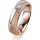 Ring 14 Karat Rot-/Weissgold 5.5 mm kristallmatt