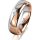 Ring 14 Karat Rot-/Weissgold 5.5 mm poliert 1 Brillant G vs 0,025ct