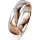 Ring 14 Karat Rot-/Weissgold 5.5 mm poliert 5 Brillanten G vs Gesamt 0,045ct