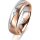 Ring 18 Karat Rot-/Weissgold 5.5 mm l&auml;ngsmatt 1 Brillant G vs 0,035ct