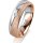 Ring 18 Karat Rot-/Weissgold 5.5 mm kreismatt 1 Brillant G vs 0,035ct