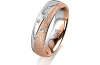 Ring 18 Karat Rot-/Weissgold 5.5 mm kreismatt 5...