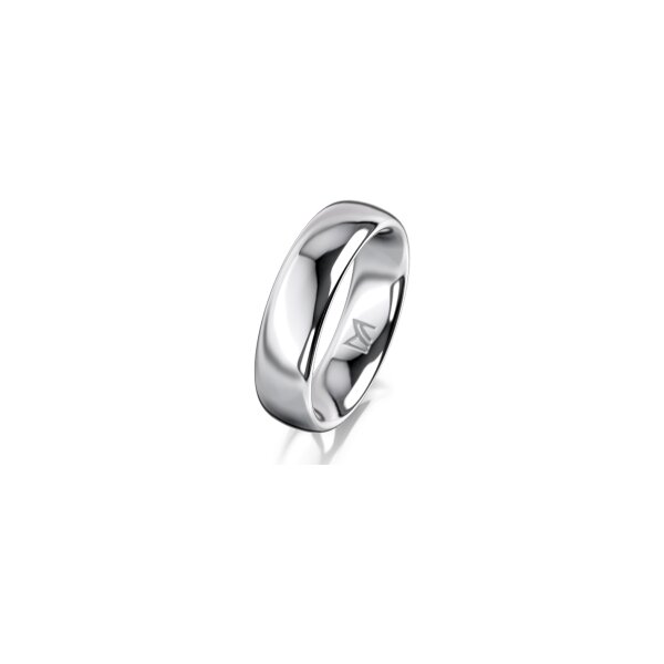 Ring 14 Karat Weissgold 5.5 mm poliert