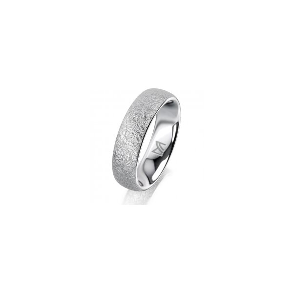 Ring 14 Karat Weissgold 5.5 mm kreismatt