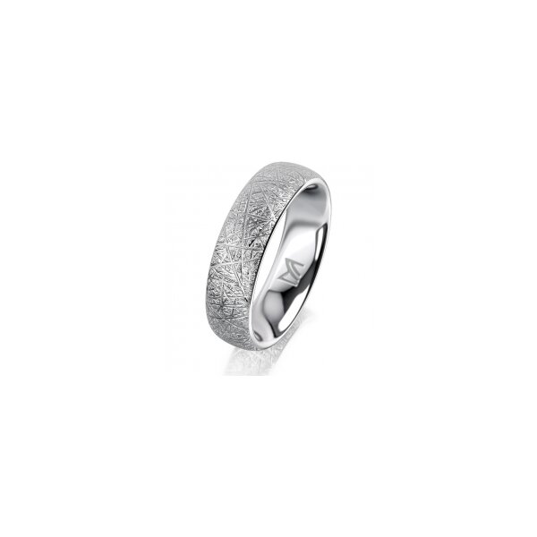 Ring 14 Karat Weissgold 5.5 mm kristallmatt