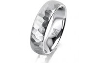 Ring 14 Karat Weissgold 5.5 mm diamantmatt
