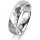 Ring 14 Karat Weissgold 5.5 mm diamantmatt 1 Brillant G vs 0,025ct