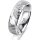 Ring 14 Karat Weissgold 5.5 mm diamantmatt 1 Brillant G vs 0,035ct