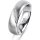 Ring 14 Karat Weissgold 5.5 mm sandmatt 5 Brillanten G vs Gesamt 0,045ct
