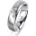 Ring 14 Karat Weissgold 5.5 mm l&auml;ngsmatt 5 Brillanten G vs Gesamt 0,065ct