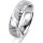 Ring 18 Karat Weissgold 5.5 mm diamantmatt 1 Brillant G vs 0,035ct