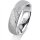 Ring 18 Karat Weissgold 5.5 mm kreismatt 5 Brillanten G vs Gesamt 0,045ct