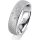 Ring 18 Karat Weissgold 5.5 mm kreismatt 5 Brillanten G vs Gesamt 0,065ct