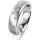 Ring 18 Karat Weissgold 5.5 mm sandmatt 5 Brillanten G vs Gesamt 0,065ct